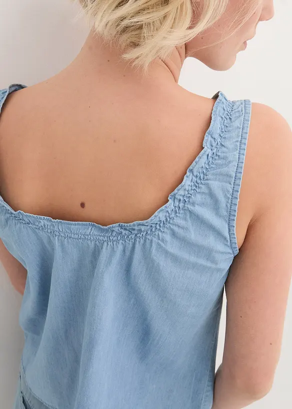 Denim blousetop, bonprix