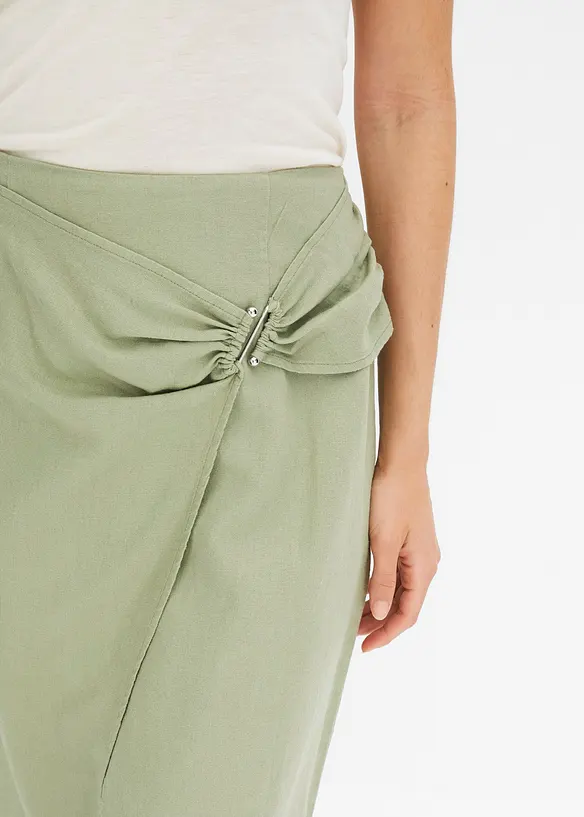 Linnen rok in wikkellook, BODYFLIRT