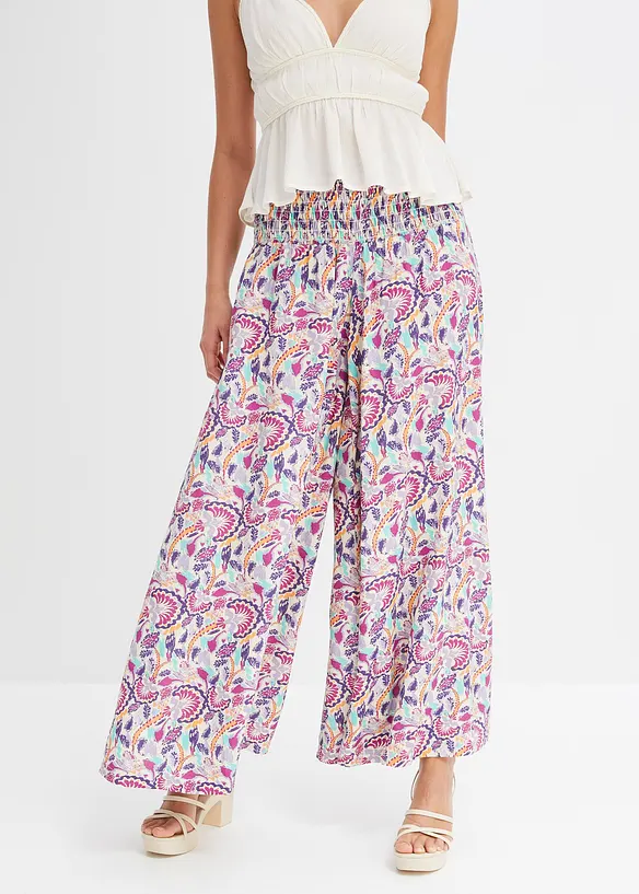 Palazzo broek van soepele viscose, bonprix