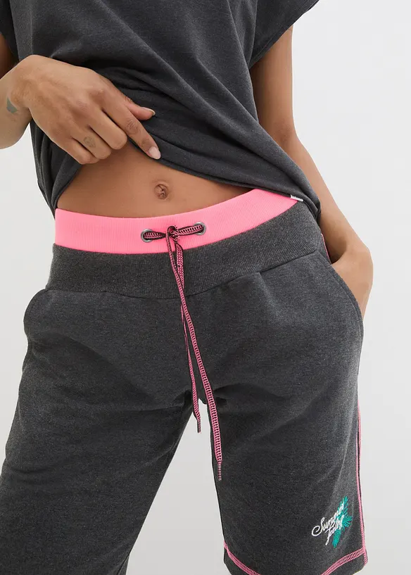 Sweat short van katoenmix, bonprix