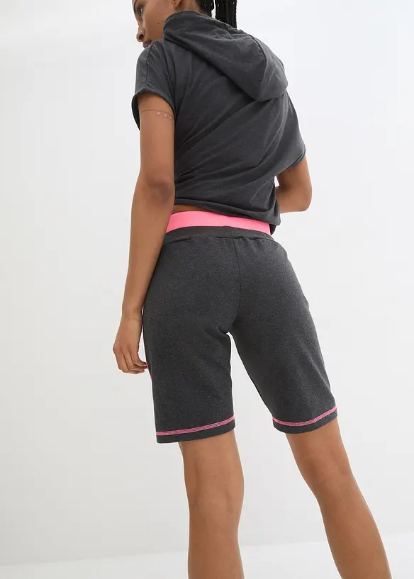 Sweat short van katoenmix, bonprix