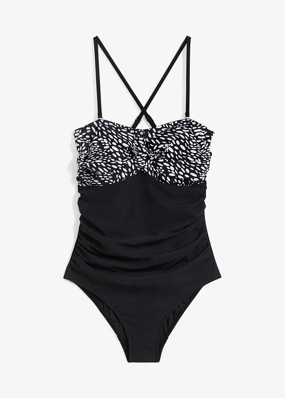 Corrigerend bandeau badpak, medium corrigerend, bonprix