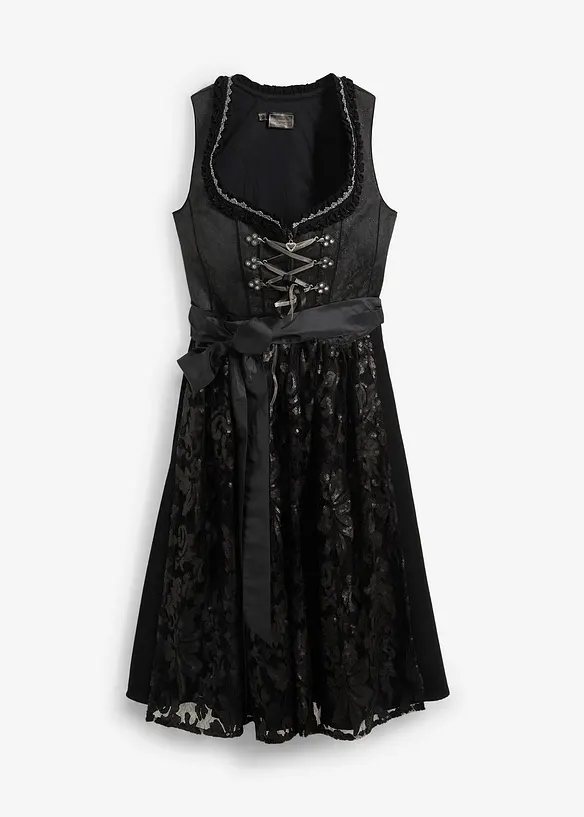 Dirndl met pailletten schort (2-dlg. set), bonprix