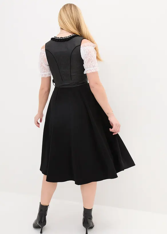 Dirndl met pailletten schort (2-dlg. set), bonprix