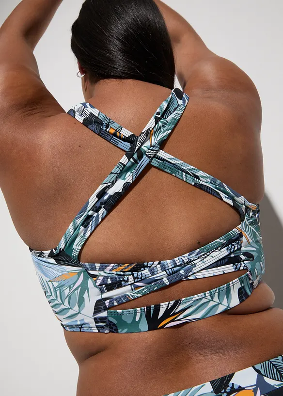 Bralette bikini (2-dlg. set) met gekruiste bandjes, bonprix