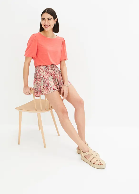 Short met strikkoordjes, bonprix