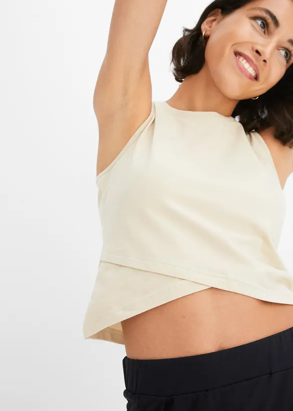 Cropped top van een zachte katoenmix, bonprix