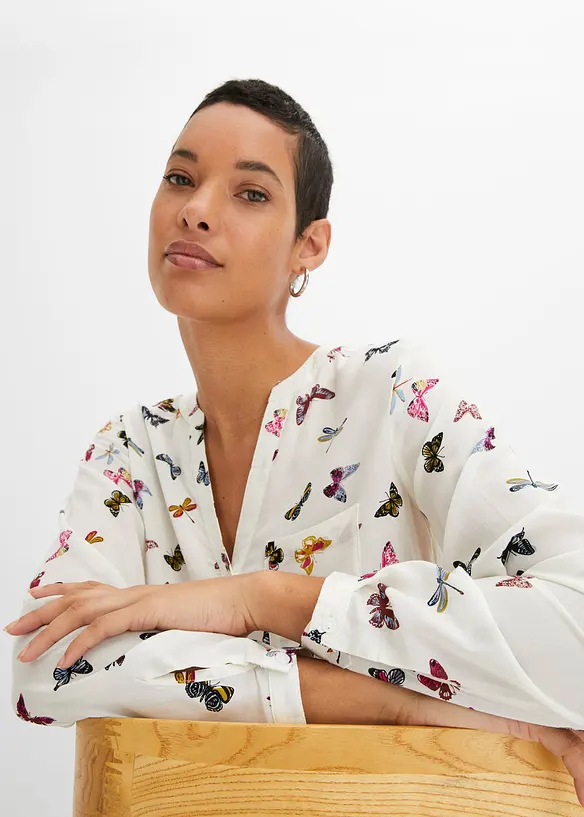 Blouse van soepele viscose, bonprix