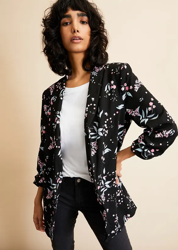 Lange gedessineerde blazer, bonprix