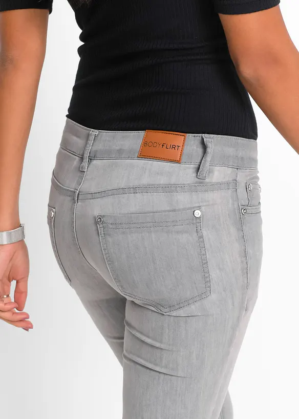 Skinny stretch jeans, mid waist, bonprix