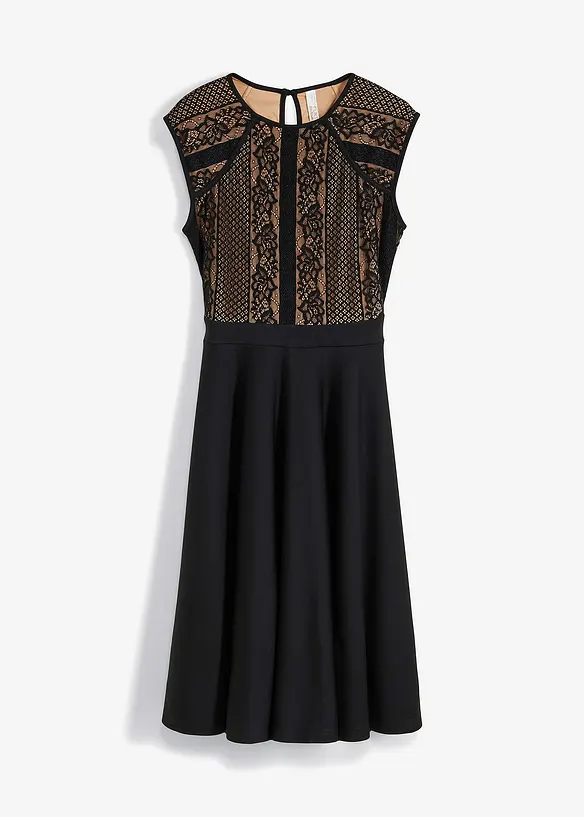 Jurk met kant, bonprix