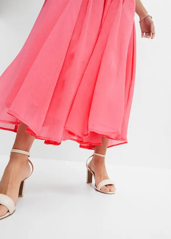 Chiffon jurk met strikdetails, bonprix