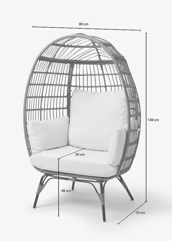 Rotan loungestoel, bonprix