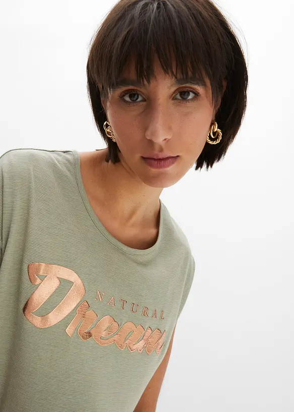 Longshirt van viscosemix, bonprix