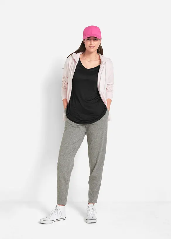 Longshirt van zachte viscose (set van 2), bonprix