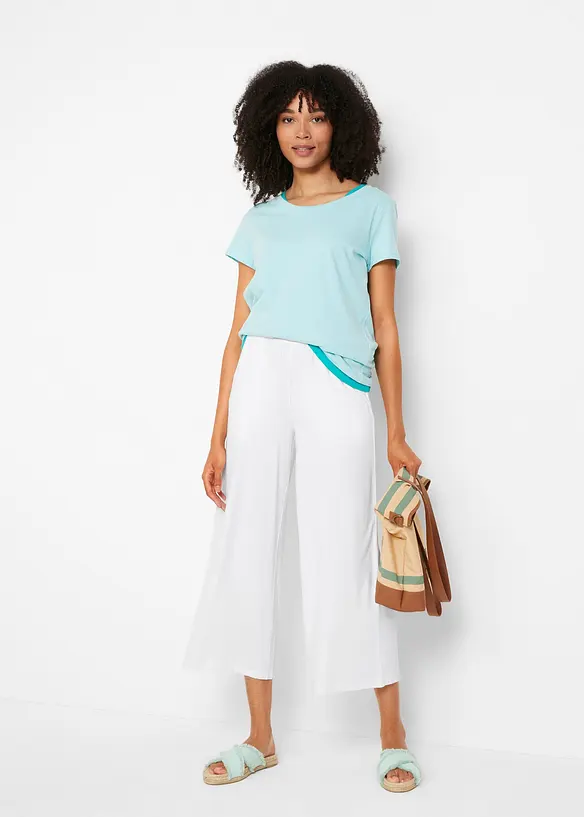 7/8 jersey broek van een soepele viscose-mix, bonprix