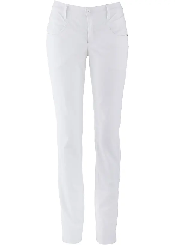 Bengaline stretch broek, straight, bonprix