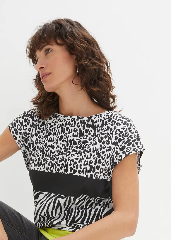 Shirt in een zachte viscosemix, bonprix