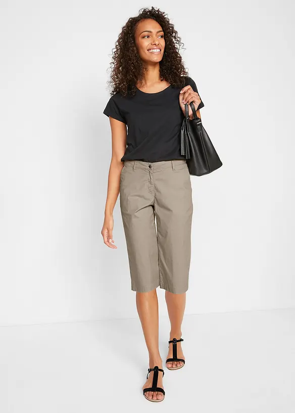 Lange bermuda met elastische taille, bonprix