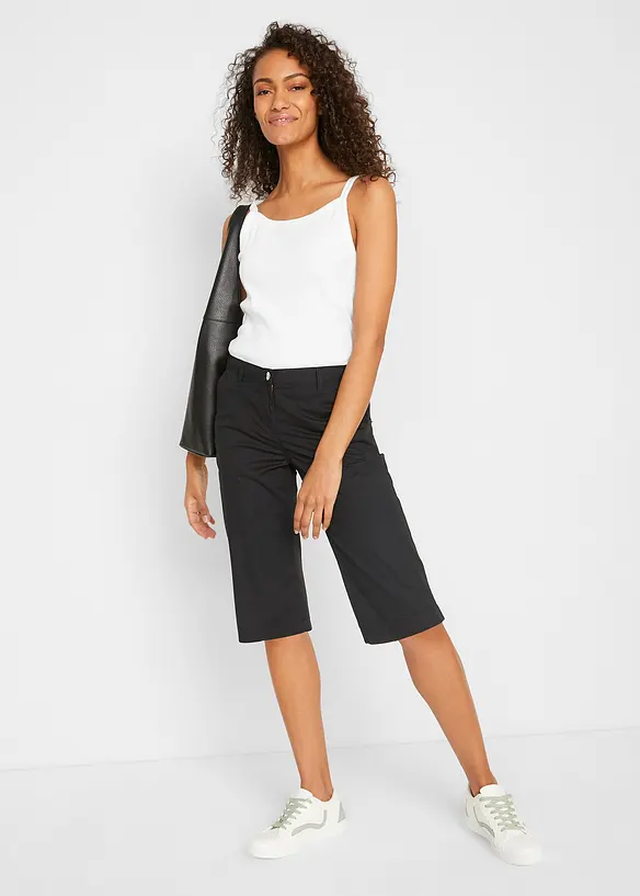 Lange bermuda met elastische taille, bonprix