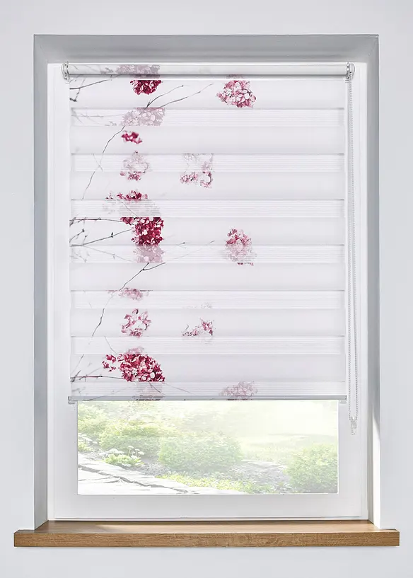 Duo rolgordijn met bloemenprint, bonprix