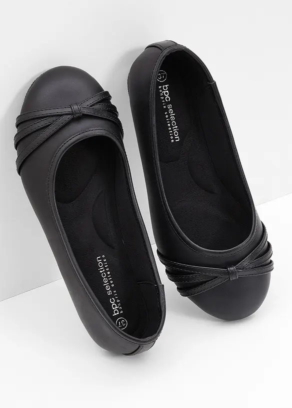 Soepele ballerina's met comfortabele wijdte, bonprix