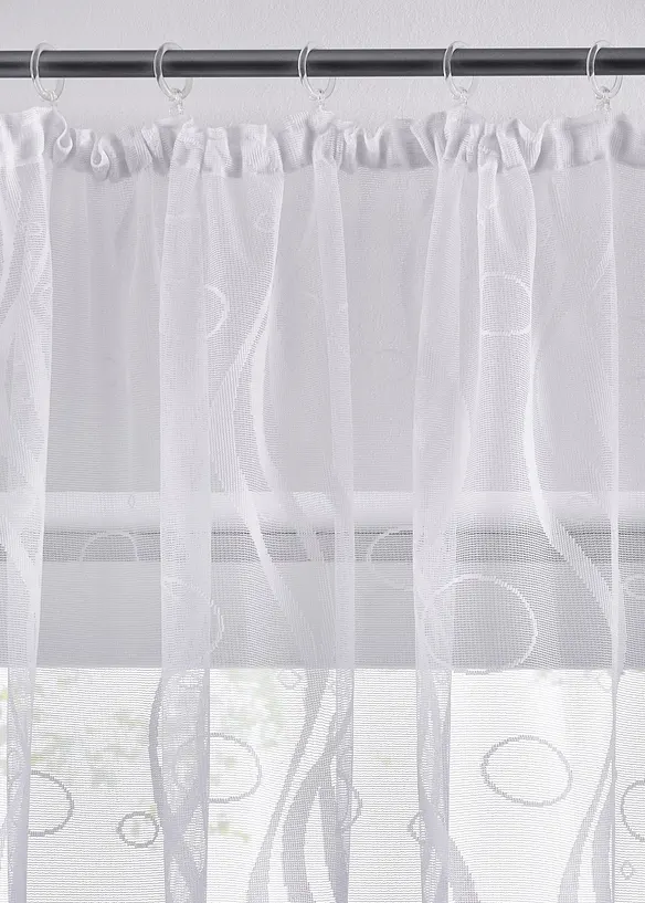 Transparant gordijn van jacquard (1 stuk), bonprix