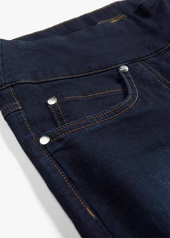 Straight jeans mid waist, super stretch met comfortband, bonprix
