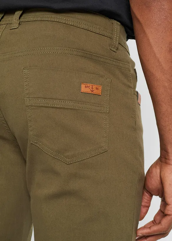 Regular fit stretch broek, straight, bonprix
