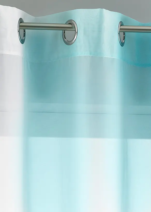 Gordijnen met gerecycled polyester en kleurverloop (set van 2), bonprix