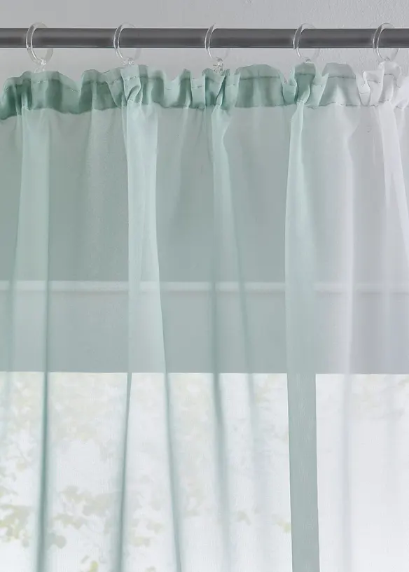 Gordijnen met gerecycled polyester en kleurverloop (set van 2), bonprix