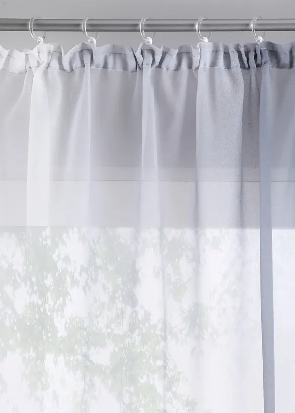 Gordijnen met gerecycled polyester en kleurverloop (set van 2), bonprix