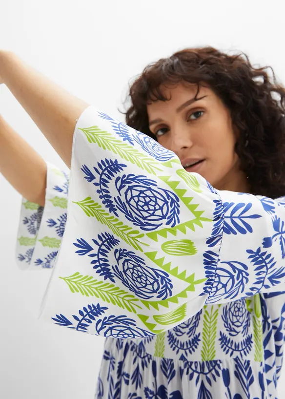Maxi jurk van soepel vallende viscose, bonprix