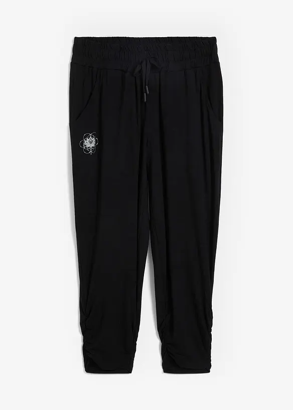Loungewear harembroek met plooitjes, bonprix