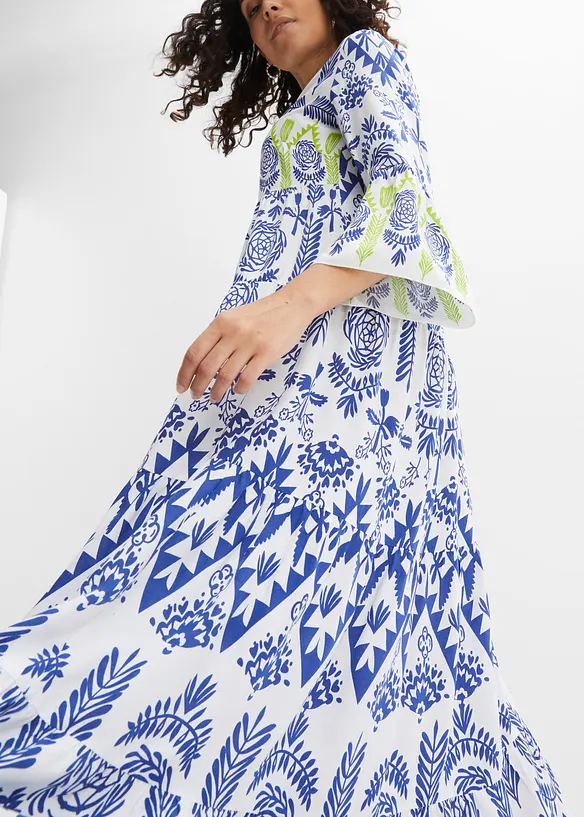 Maxi jurk van soepel vallende viscose, bonprix