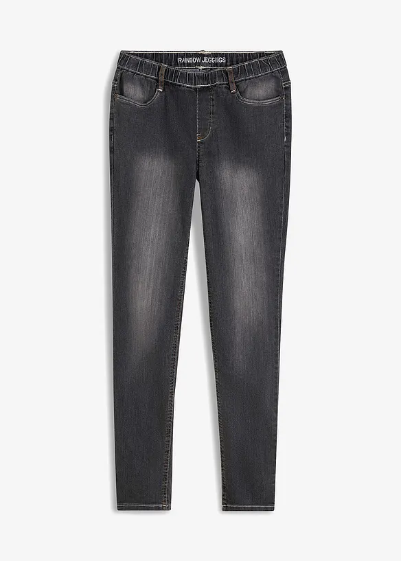 Skinny jegging mid waist met comfortband, bonprix