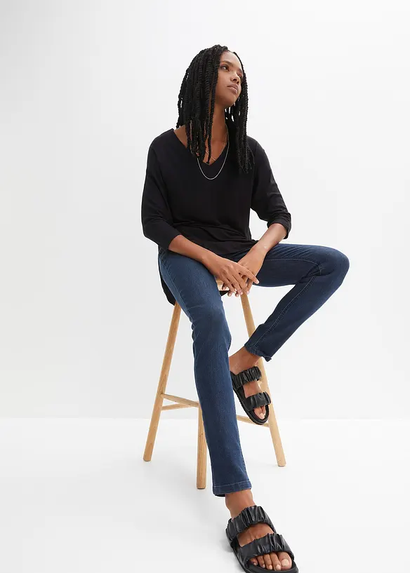 Skinny jegging mid waist met comfortband, bonprix