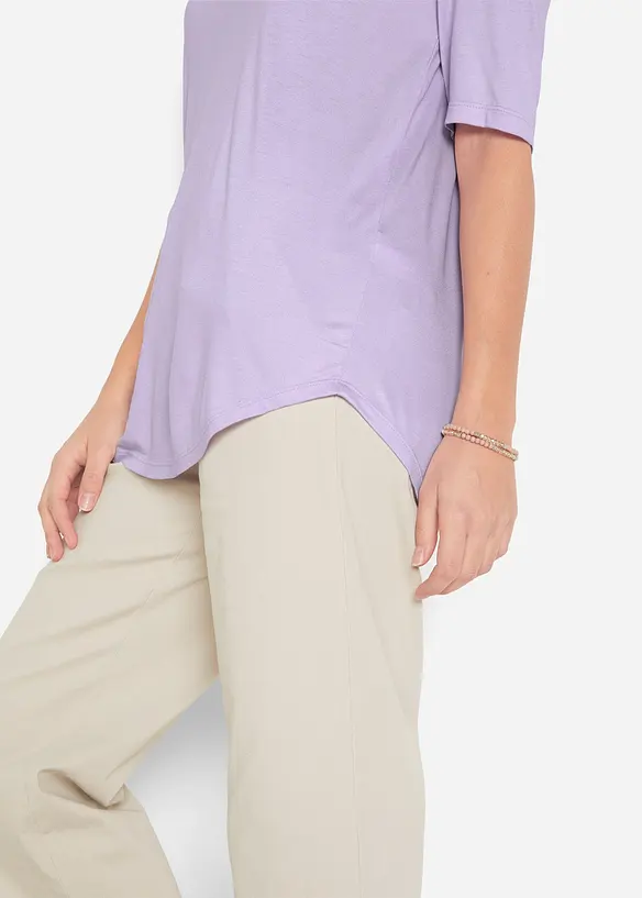 Longshirt van zachte viscose (set van 2), bonprix