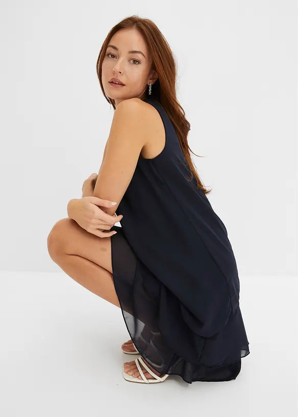 Chiffon jurk van gerecycled polyester, bonprix