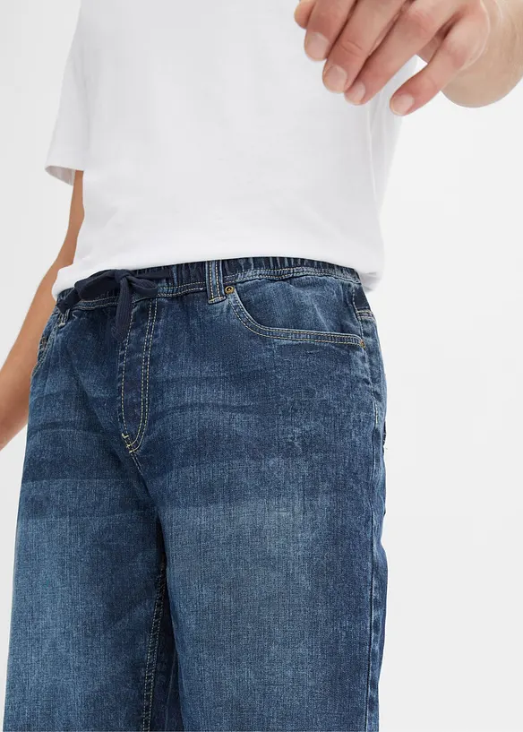 Licht stretch jeans instap bermuda , slim fit, bonprix