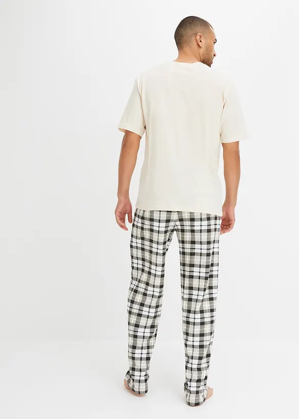 Pyjama met korte mouwen van biologisch katoen, bonprix