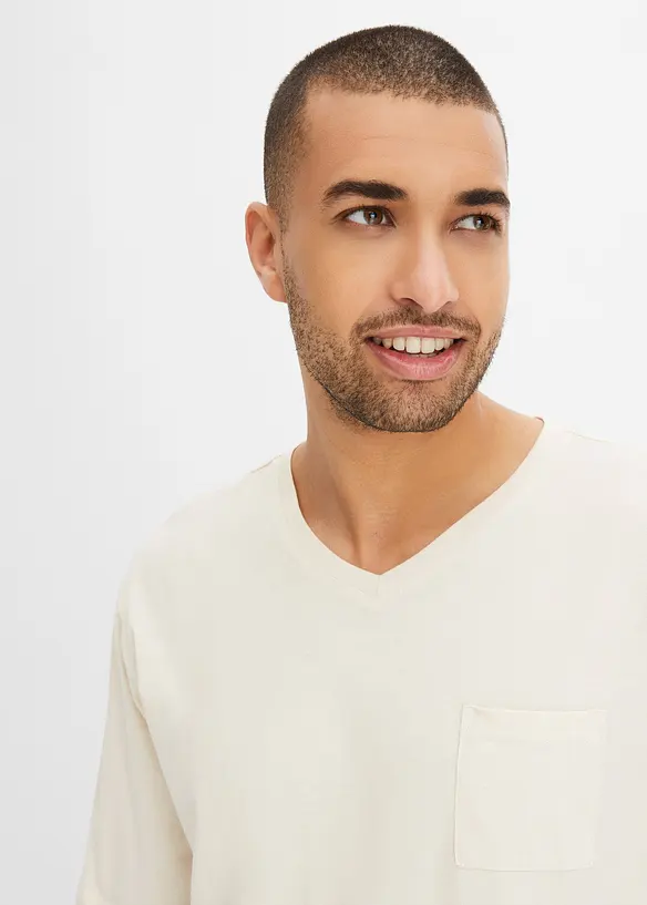Pyjama met korte mouwen van biologisch katoen, bonprix
