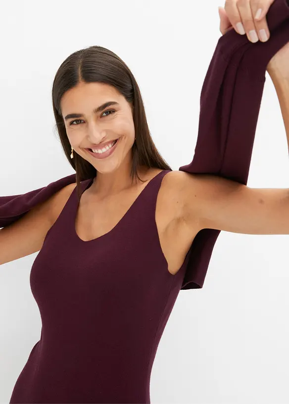 Gebreide jurk en shirt (2-dlg. set), bonprix