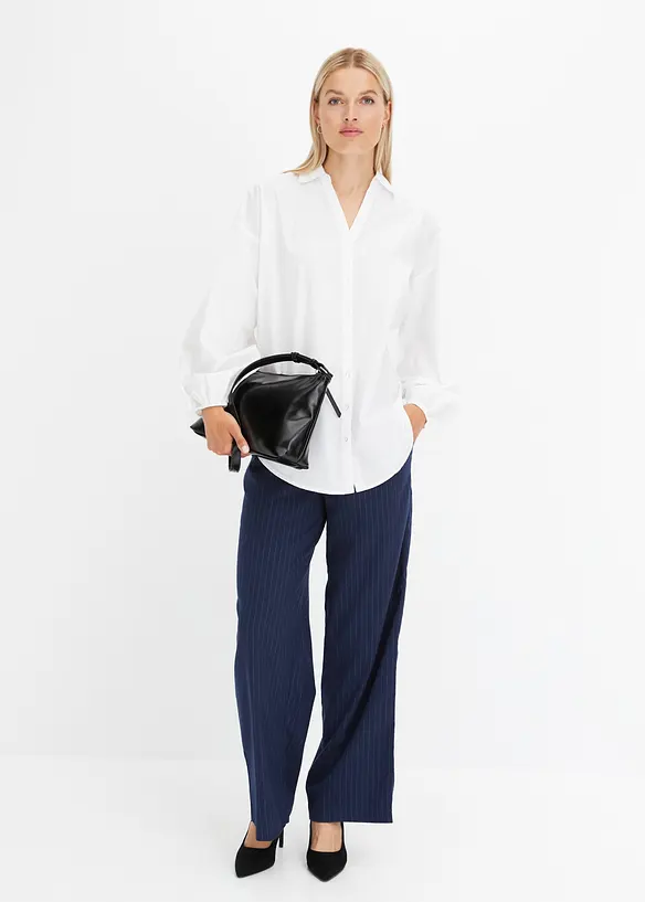 Oversized blouse van puur katoen, bonprix