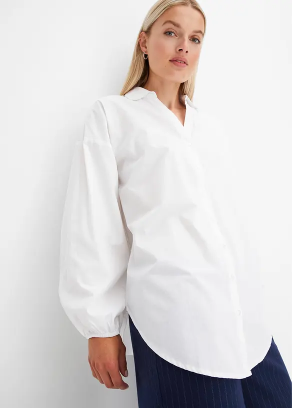 Oversized blouse van puur katoen, bonprix