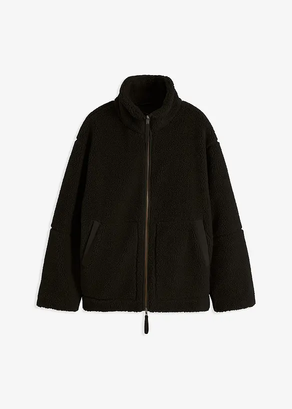 Gevoerde teddy fleece jas, bonprix