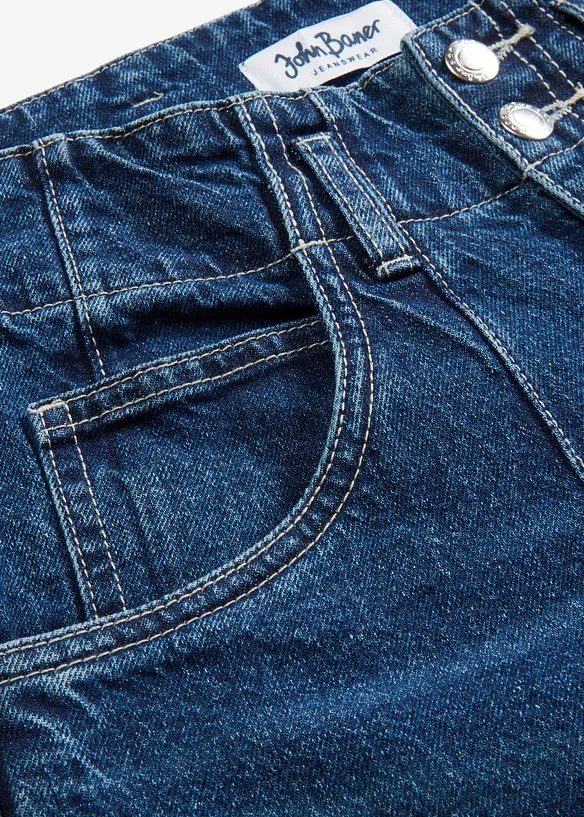 Wide leg jeans met high waist, bonprix