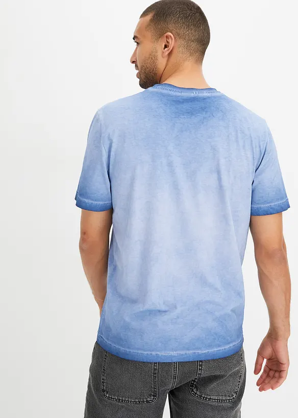 T-shirt van biologisch katoen in washed out look, bonprix