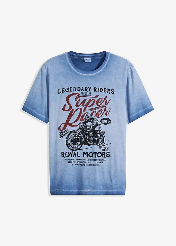 T-shirt van biologisch katoen in washed out look, bonprix