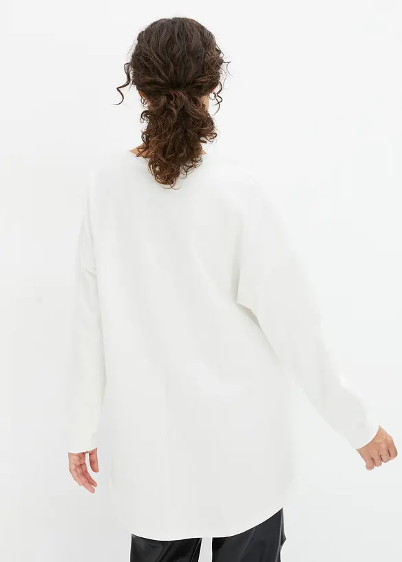 Oversized sweater van katoen, bonprix
